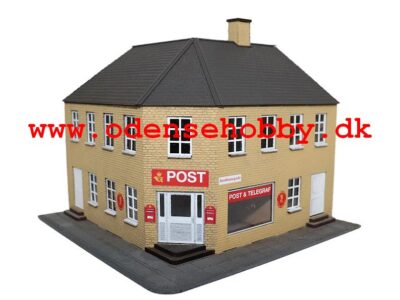 87208  Hjørnebygning "Posthus"  Gule mursten