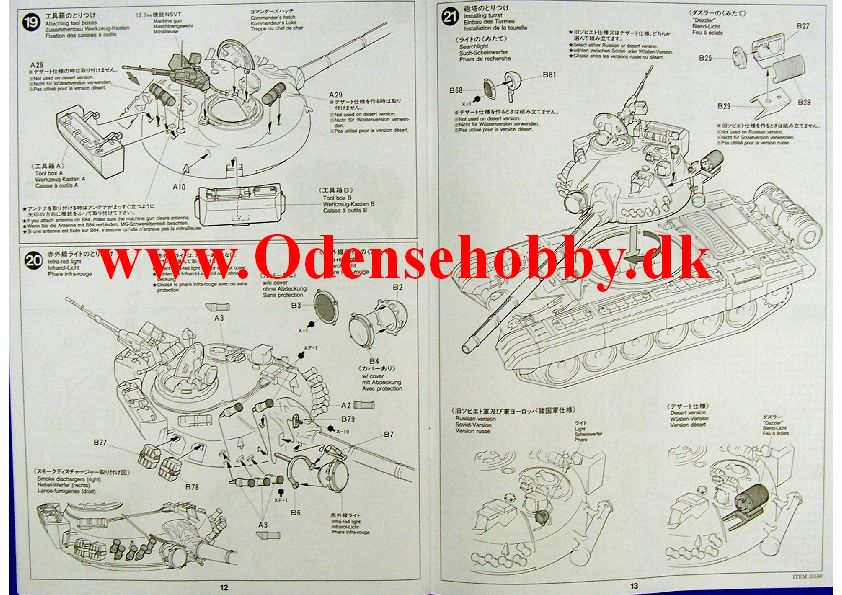 35160 Russian Army Tank T-72M1 - Billede 8