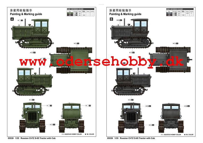 05539 Russian ChTZ S-65 Tractor with Cab - Billede 9