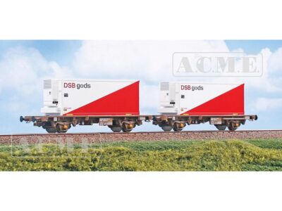 45098  Vognsæt med to styks 2 akslet bærevogn litra Lgmns-x