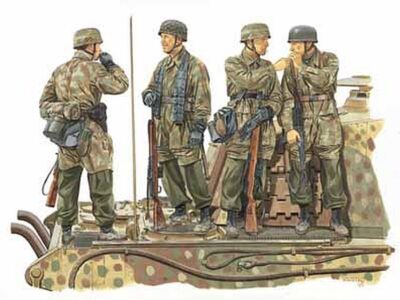6143  German Soldiers WWII - 3rd Fallschirmjäger