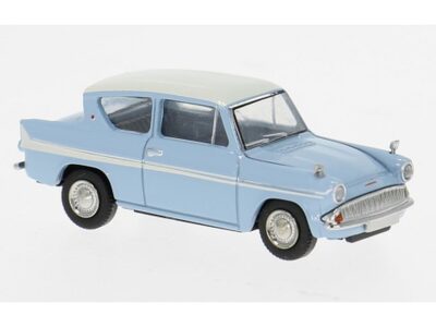 19330 Ford Anglia, lyseblå/hvid